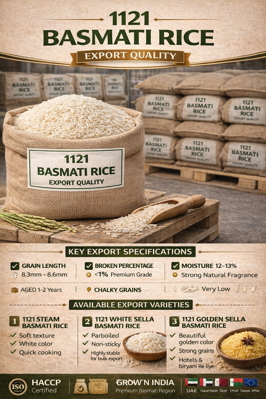 1121 BASMATI RICE – EXPORT QUALITY