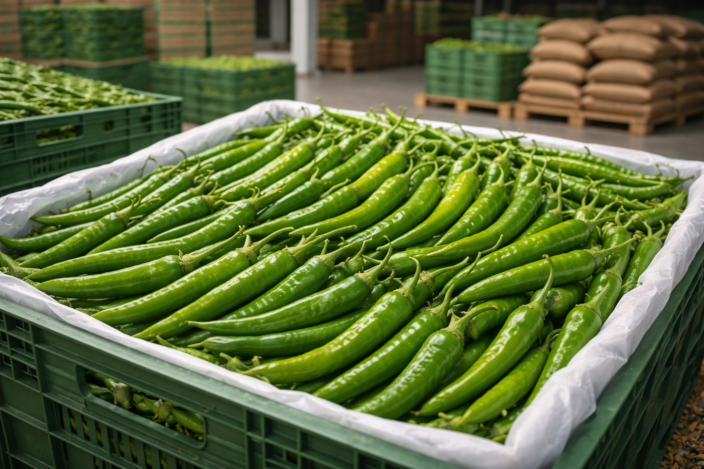 GREEN CHILLI (G4 EXPORT VARIETY)